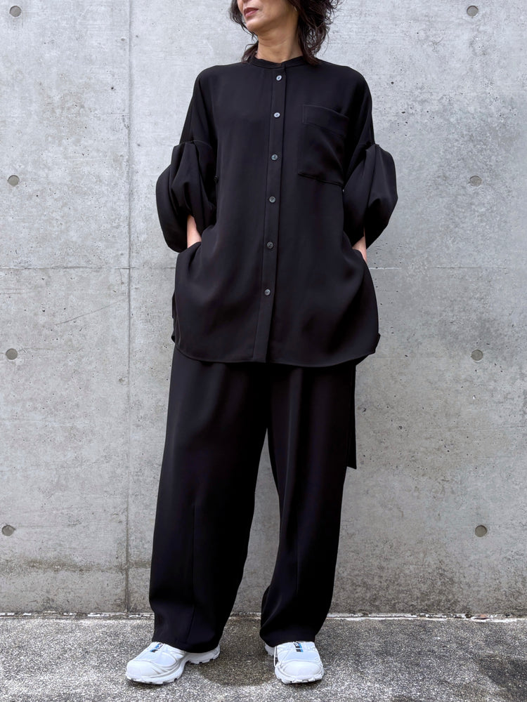 ENFÖLD / MANY-STYLE OVER SHIRT / BLACK / 300JS430-1081