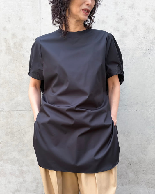 ASTRAET / ギャザー ドルマンブラウス / BLACK / 54162700003