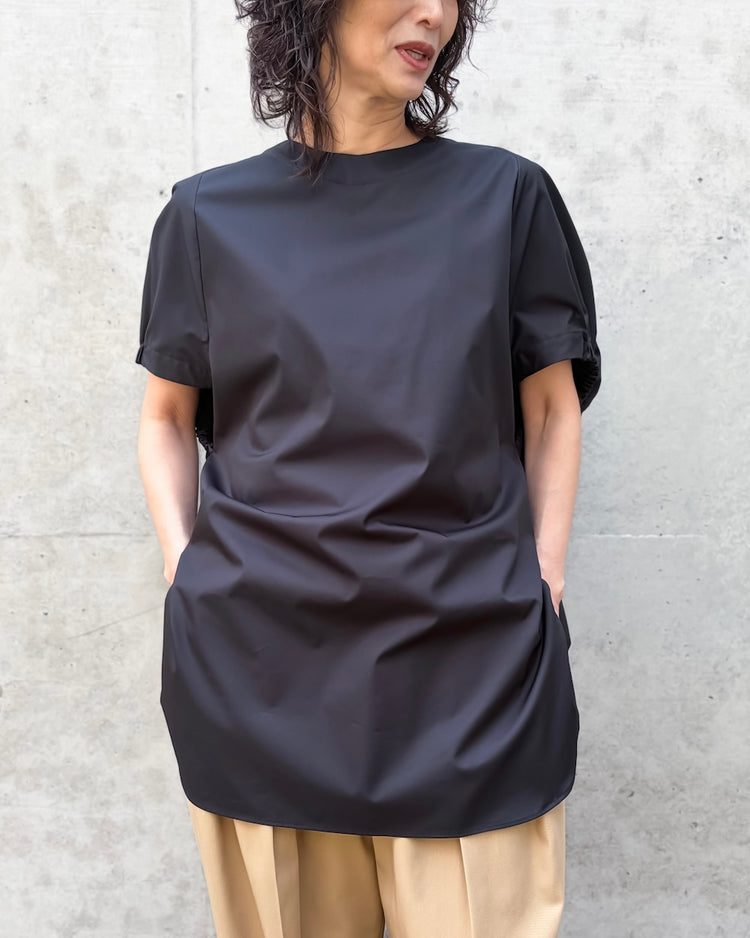 ASTRAET / ギャザー ドルマンブラウス / BLACK / 54162700003