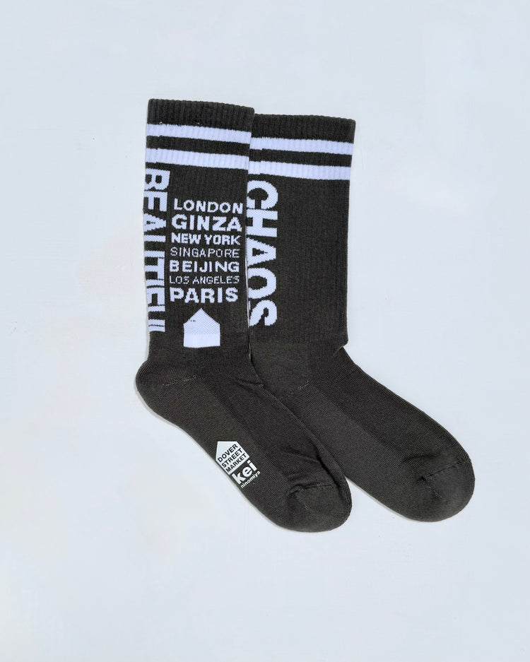 DSM kei ninomiya / UNISEX SOCKS KNIT / KHAKI / DSM02K051