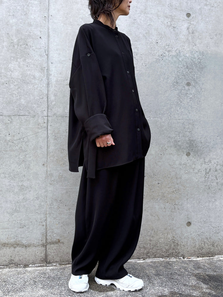 ENFÖLD / MANY-STYLE OVER SHIRT / BLACK / 300JS430-1081