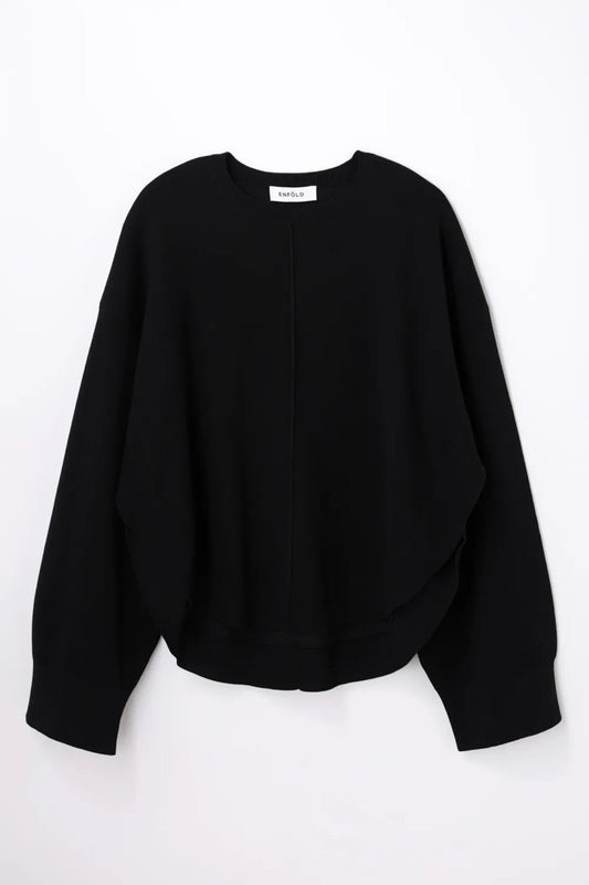 ENFÖLD / CIRCLE PULLOVER / Black / 300JA270-2621