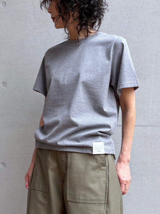 HYKE / SHORT-SLV TEE / TOP GRAY / 12437