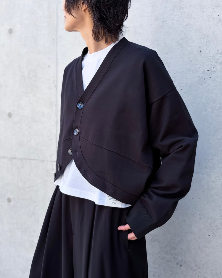 någonstans / hem-design cardigan  / Black / 470JA470-0571