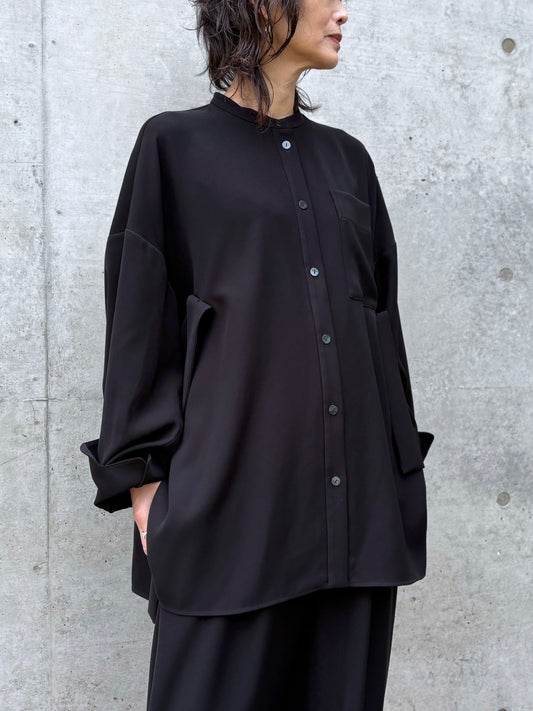 ENFÖLD / MANY-STYLE OVER SHIRT / BLACK / 300JS430-1081