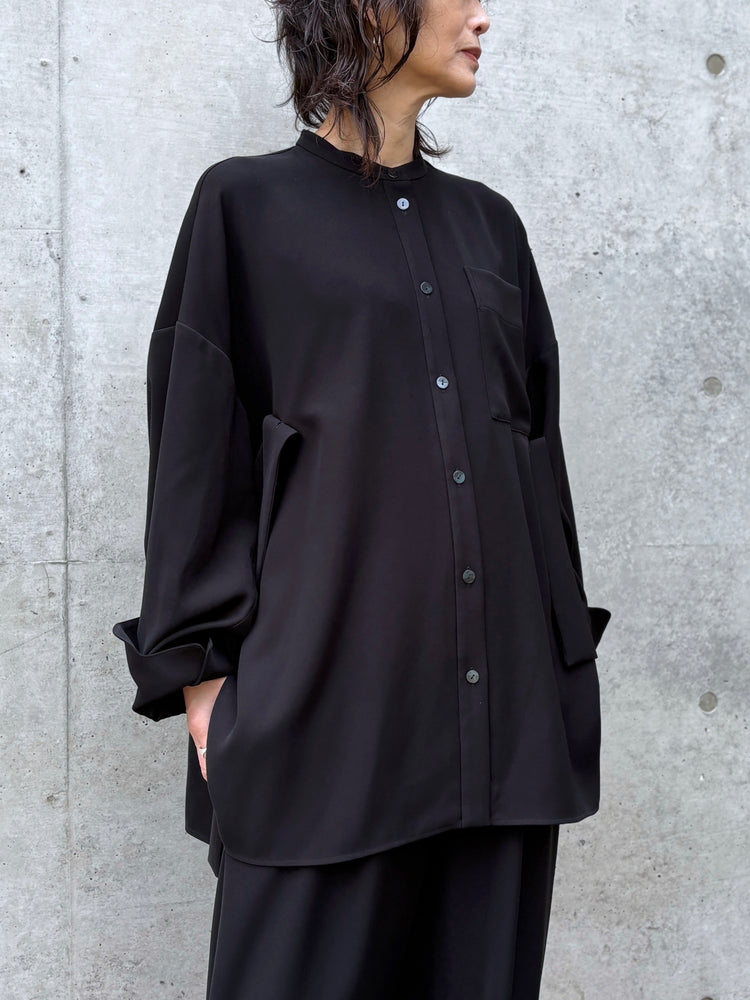 ENFÖLD / MANY-STYLE OVER SHIRT / BLACK / 300JS430-1081