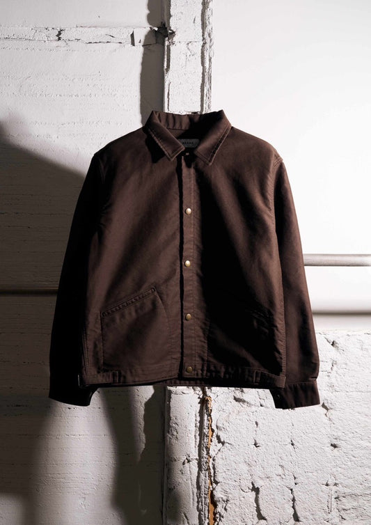 MASSES / MOLESKIN SNAP JKT / BROWN