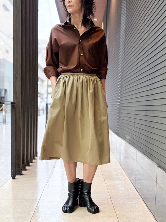 MADISONBLUE / J.BRADLEY PUFF SLEEVE SH TYPEWRITER / BROWN / MB261-5011