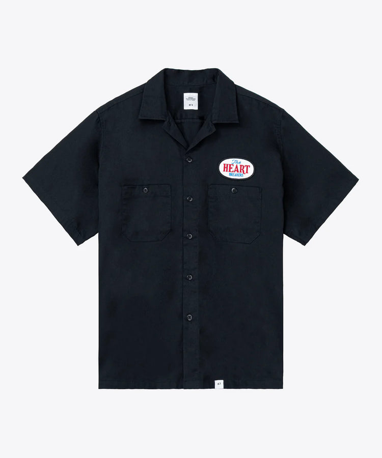 BEDWIN & THE HEARTBREAKERS / S/S WORK SHIRT "BOB" / BLACK・26SB1760