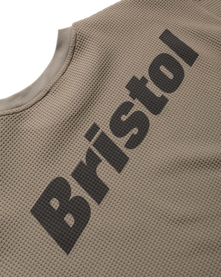 F.C.Real Bristol / TECH WAFFLE LOUNGE L/S TOP / GREIGE / FCRB-262081