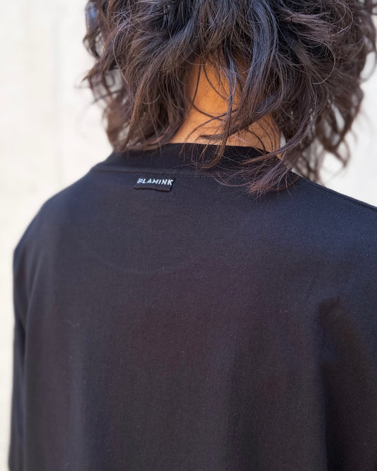 BLAMINK / BLMK クルーネックオーバーTシャツ / BLACK / 79172000009