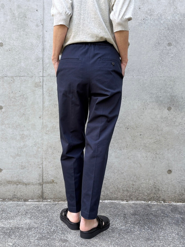 GALERIE VIE / コットンオックスストレッチ スリムパンツ / NAVY / 230461040090