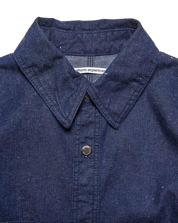 uniform expriment / NEP DENIM DOUBLE POCKET SHIRT / INDIGO / UE- 262028