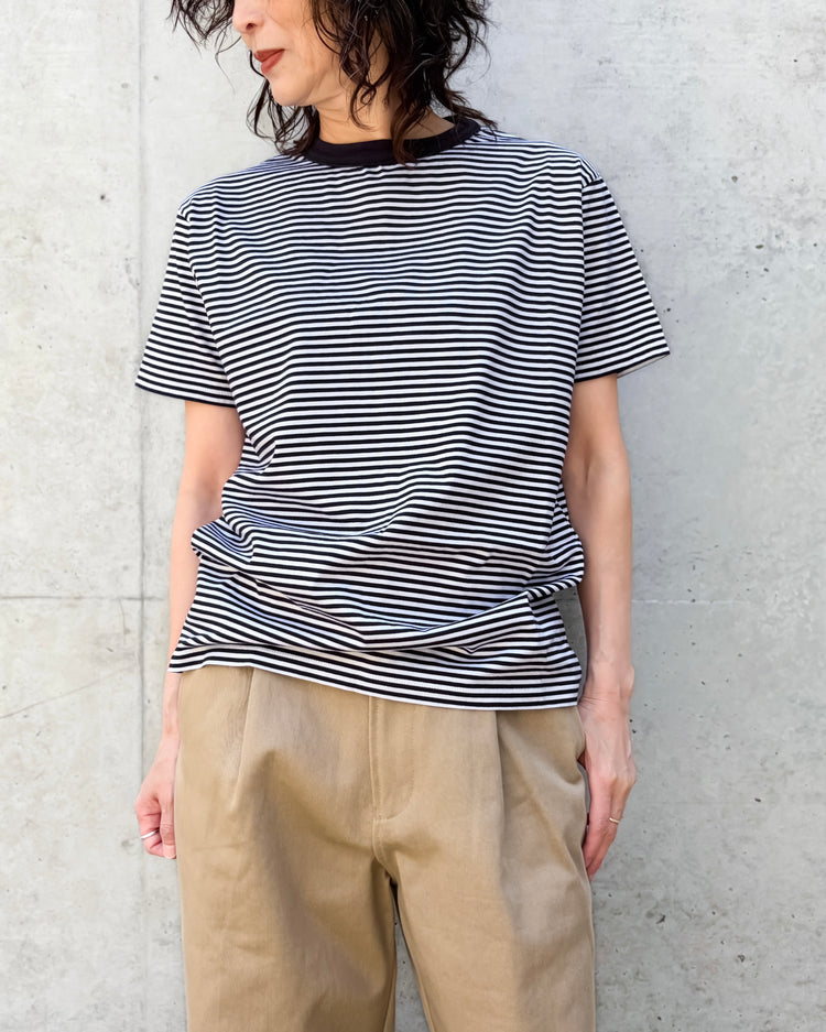 THE SHINZONE / PACK TEE / NAVY(BORDER/WHITE) / 20SMSCU66