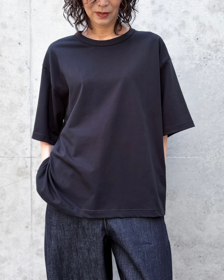STUDIO NICHOLSON / SHORT SLEEVE T-SHIRT / BLACK