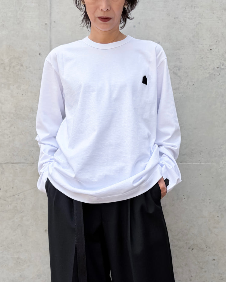 DSM kei ninomiya / FOOTBALL BACK PRINT LONG SLEEVE TEE / WHITE / DSM02T028