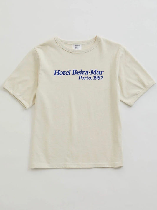 THE SHINZONE / HOTEL Beira-Mar TEE / ECRU / 25MMSCU05