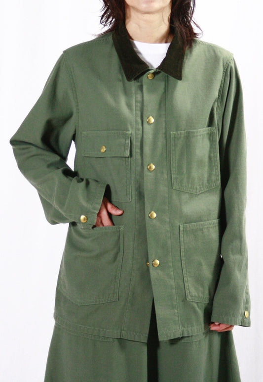 MADISONBLUE / COVERALL JK L.oz BS・KHAKI・MB241-1012