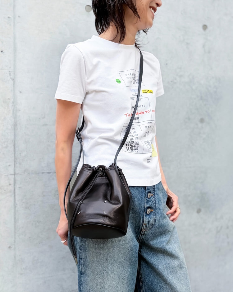 Maison Margiela / ドローストリング ポーチ / black / SB2ZH0003P8832