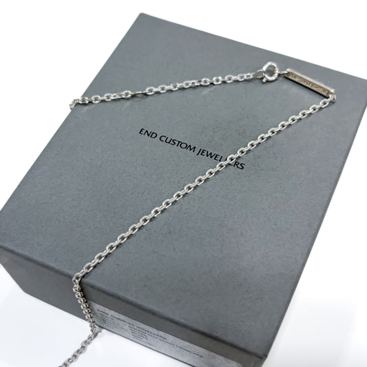 END CUSTOM JEWELLERS / Round Cut Chain Necklace / SILVER / ENDN045