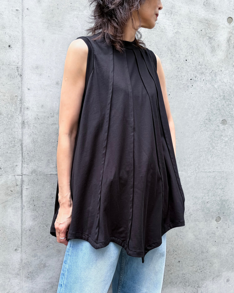 ENFÖLD / UMBRELLA TANK-TOP / BLACK / 300JA980-0181