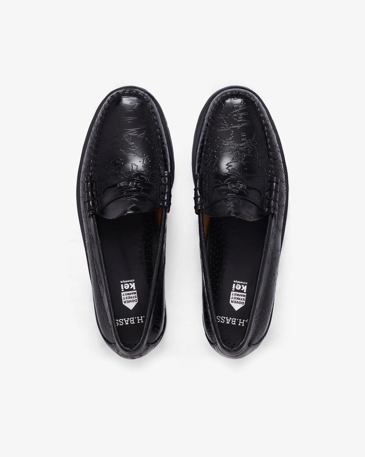 DSM / G.H. Bass Camo Larson Penny Loafer / Black / DSM02SH12