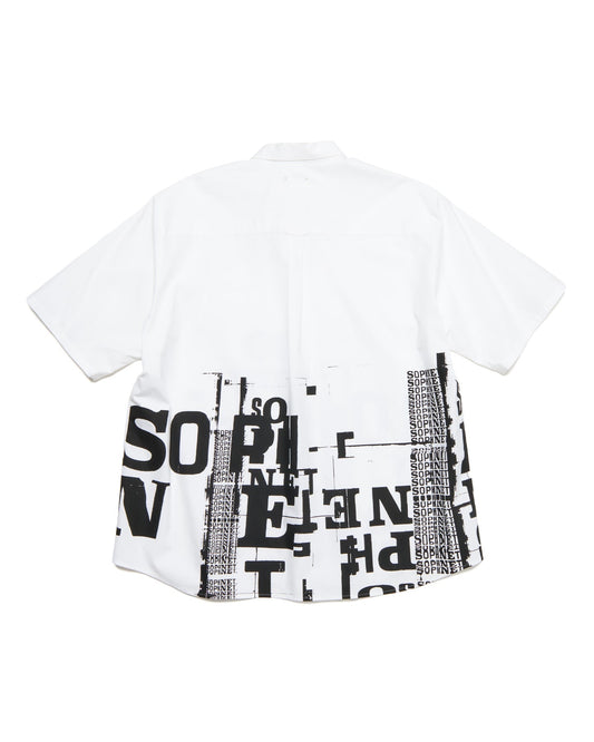 SOPHNET. / SIMON TAYLOR: BROKEN BEAUTY S/S SHIRT / WHITE / SOPH-250067