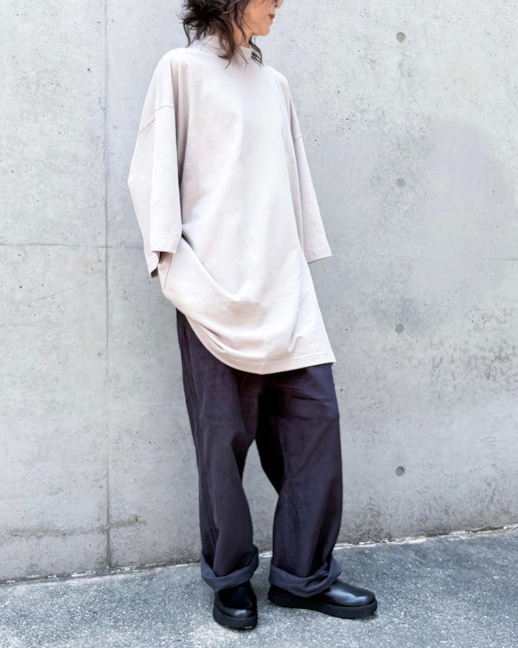 SOFIE D'HOORE / OVER SIZED T-SHIRT C-NECK SHORT SLEEVES / POWDER / TICKG-JFLIT