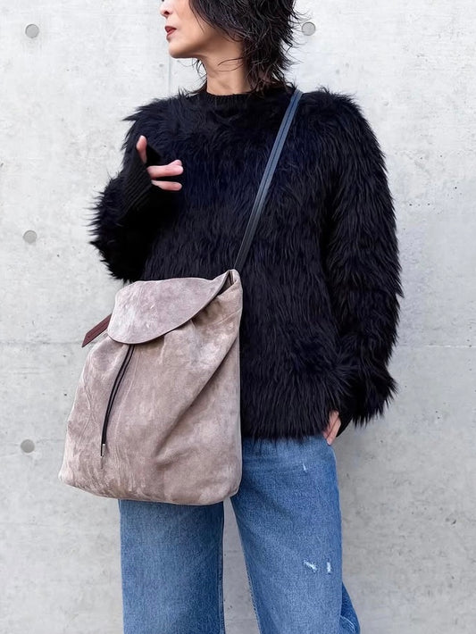 MM⑥  Maison Margiela / ドローストリング ホーボー スモール / vision and black / SB1WC0026P8572