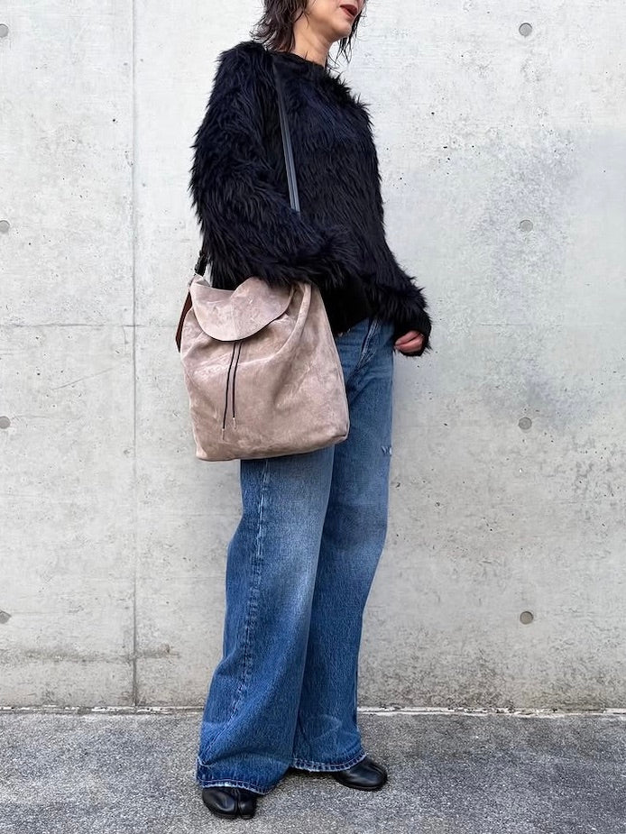 MM⑥  Maison Margiela / ドローストリング ホーボー スモール / vision and black / SB1WC0026P8572