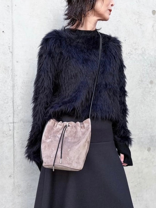 MM⑥  Maison Margiela / ドローストリング クロスボディ バケット / vision and black / SB2ZH0003P8572