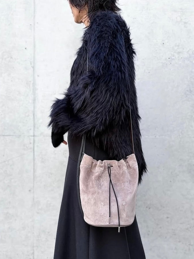 MM⑥  Maison Margiela / ドローストリング クロスボディ バケット / vision and black / SB2ZH0003P8572