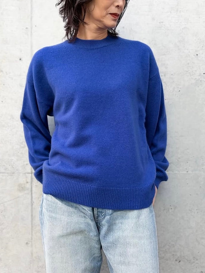 AURALEE / BABY CASHMERE KNIT P/O / ROYAL BLUE / A25AP06BC