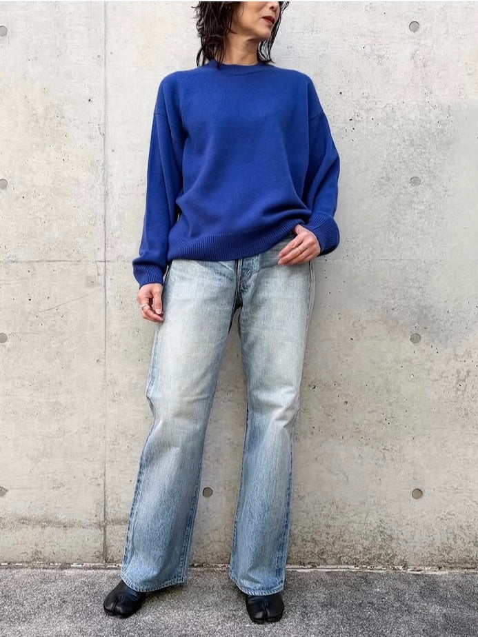 AURALEE / BABY CASHMERE KNIT P/O / ROYAL BLUE / A25AP06BC