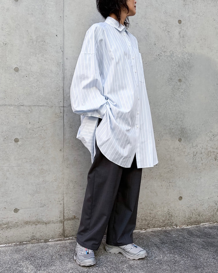 ENFÖLD / SLIT SHIRT / L.Mint / 300JS230-0171