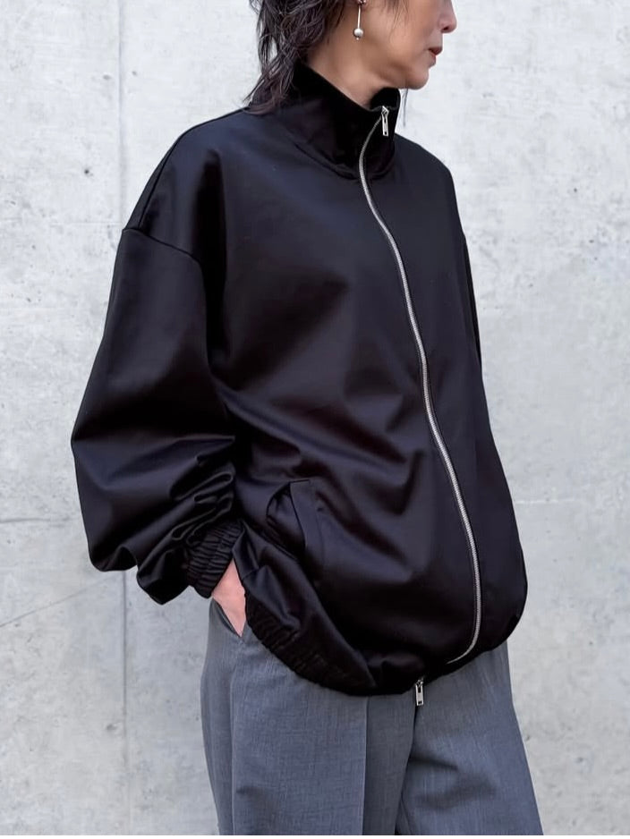 CINOH / REFINA ZIP BLOUSON / BLACK / E-21-319