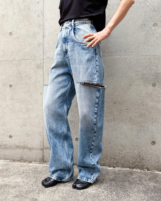 Maison Margiela / Denim Jeans Slash Detail / blue jeans / S51LA0051S305