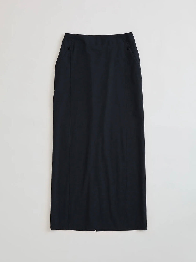 THE SHINZONE / 4WAY STRETCH LONG SKIRT / BLACK / 26MMSSK05