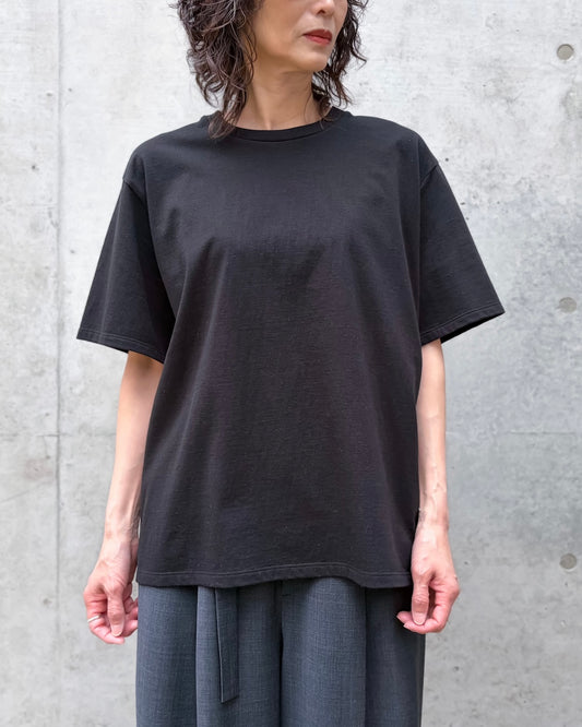 INSCRIRE / Raffi Gauze T-shirt / BLACK / I26SSCUT12