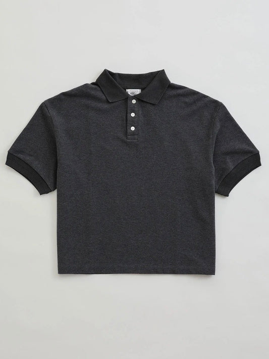 THE SHINZONE / WIDE POLO SHIRT / GRAY / 25MMSCU09