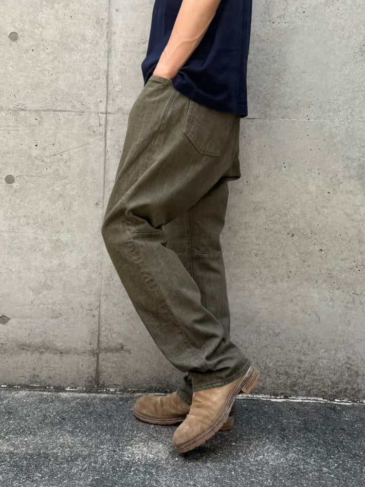 nonnative / TRUCKER 5P JEANS COTTON 13.5oz DENIM OW / OLIVE / NN-P4902