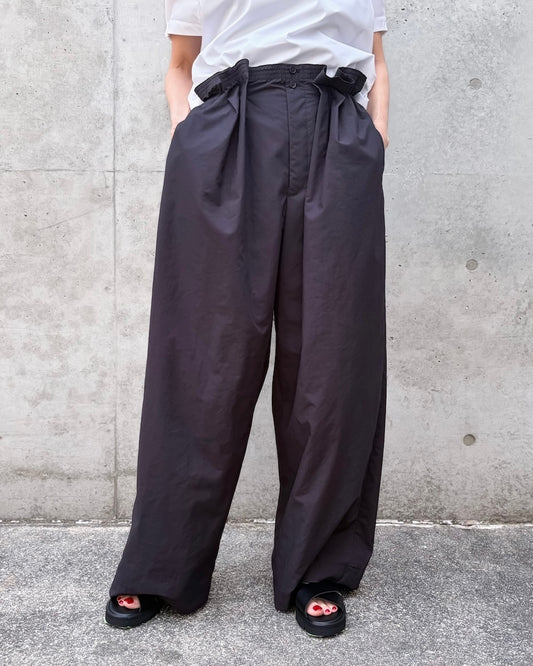 ASTRAET / ウエストゴム ギャザーワイドパンツ / BLACK / 54142360026