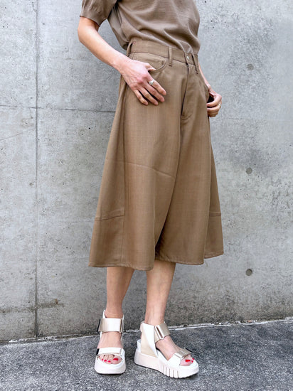 HYKE OXFORD SHORTS サイズ2 HYKE / OXFORD SHORTS / BEIGE / 13388