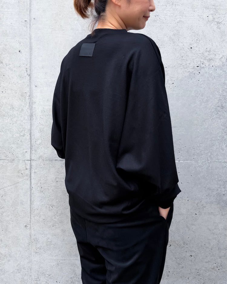COGTHEBIGSMOKE / ONIX CREW NECK TOP / BLACK