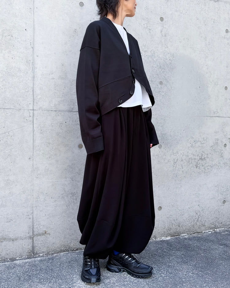 någonstans / hem-design cardigan  / Black / 470JA470-0571