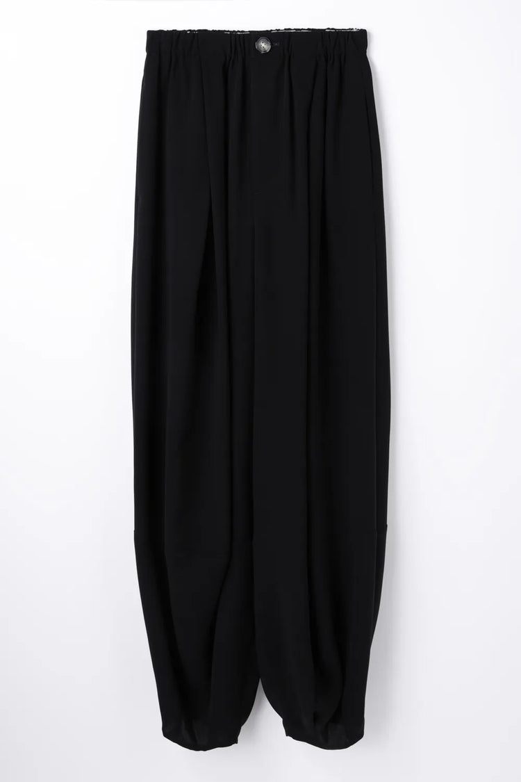 ENFÖLD / BOX-TUCK PANTS / BLACK / 300JA231-1051