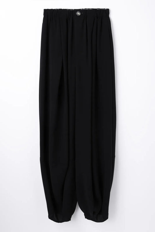 ENFÖLD / BOX-TUCK PANTS / BLACK / 300JA231-1051