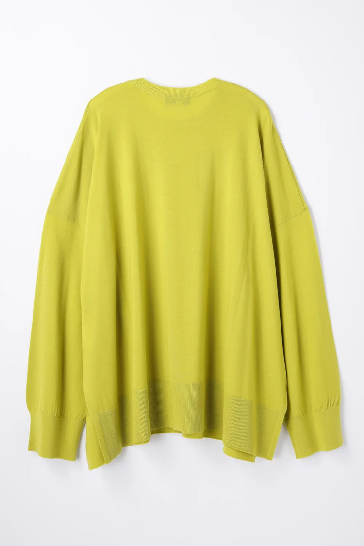 ENFÖLD / BOX WIDE PULLOVER / Lime / 300JA270-0211