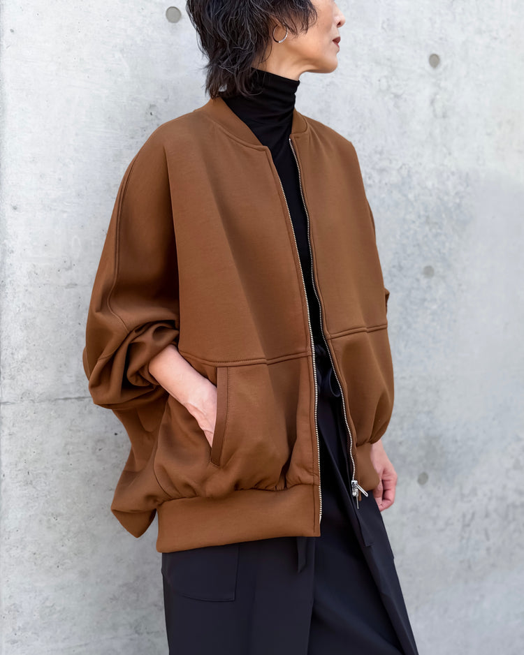 COGTHEBIGSMOKE / OLLIE ZIP UP BLOUSON / CARAMEL