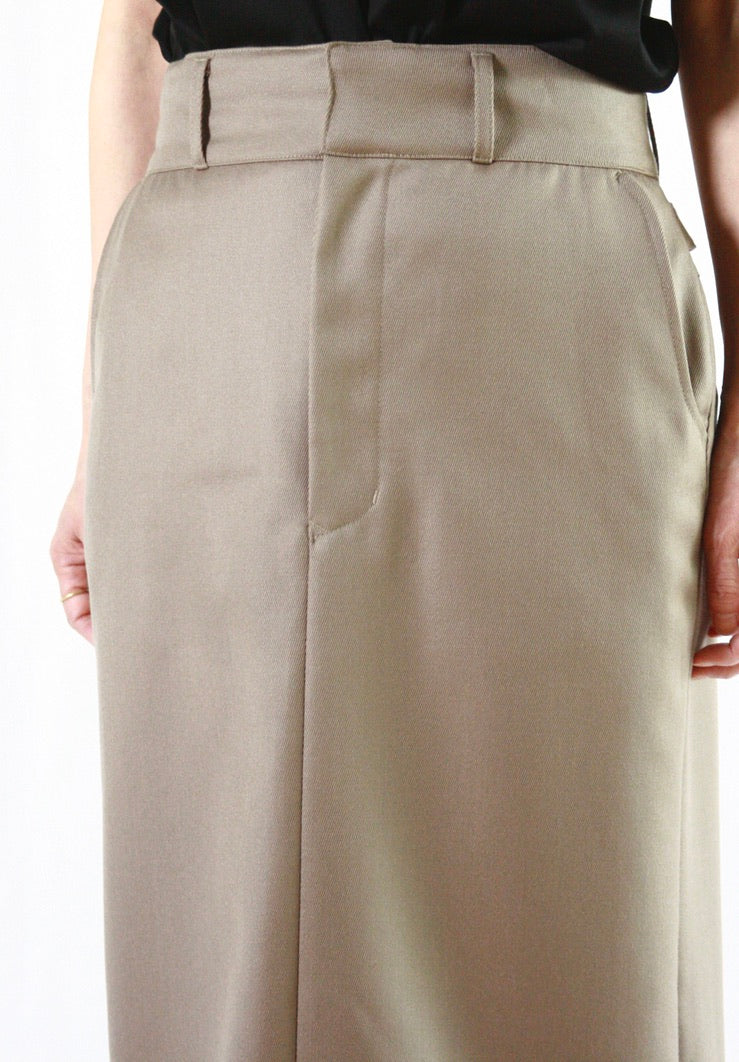 FARAH / Side Adjustable Tight Skirts・Beige・FR0302-W4013